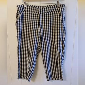 Time and Tru Black and White Checkered Pants